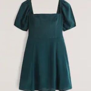 Abercrombie & Fitch Corset Seam Mini Dress in Emerald Green
